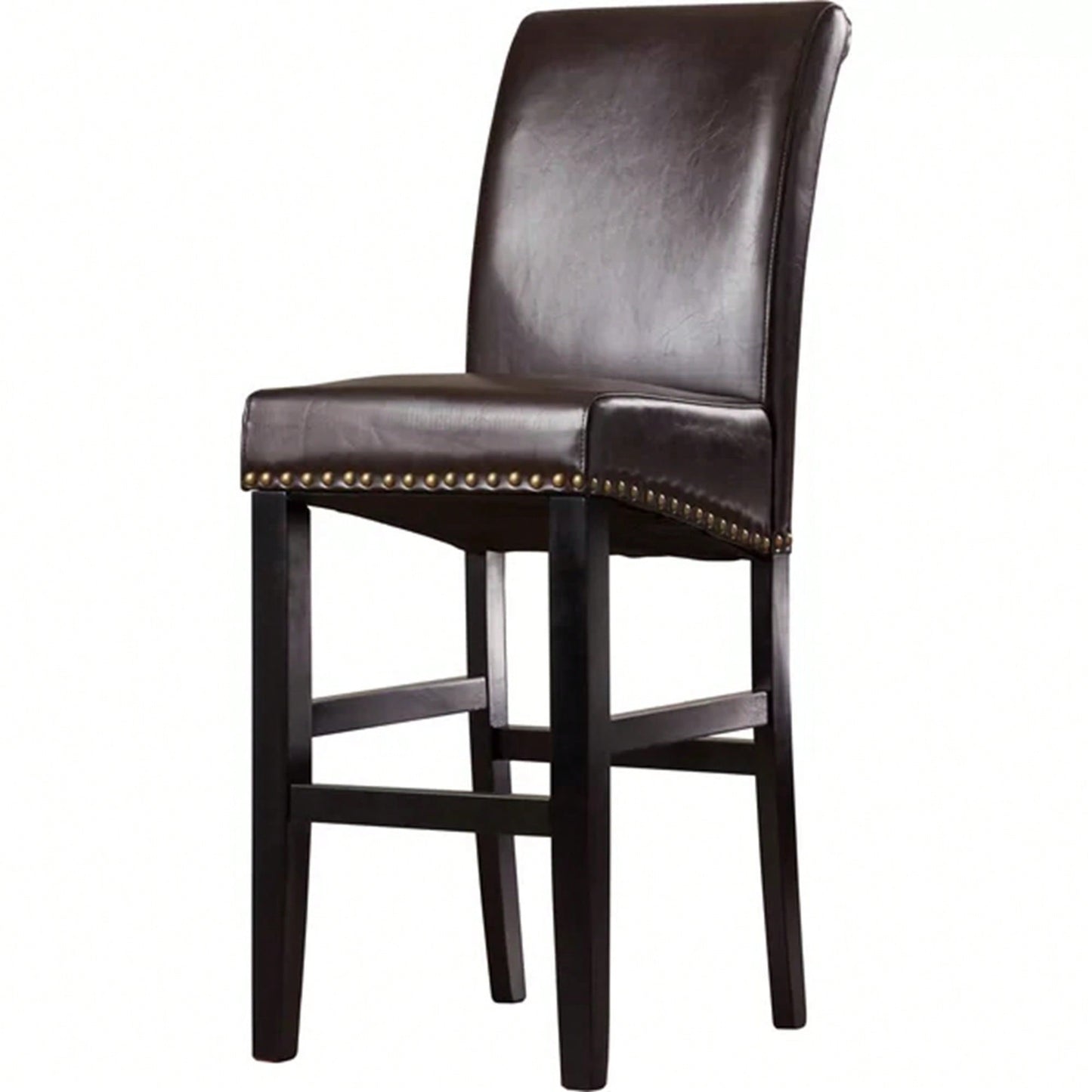 Upholstered 30 Inch Counter Stool Set Of 2 With Solid Wood Frame For Kitchen And Dining Room
