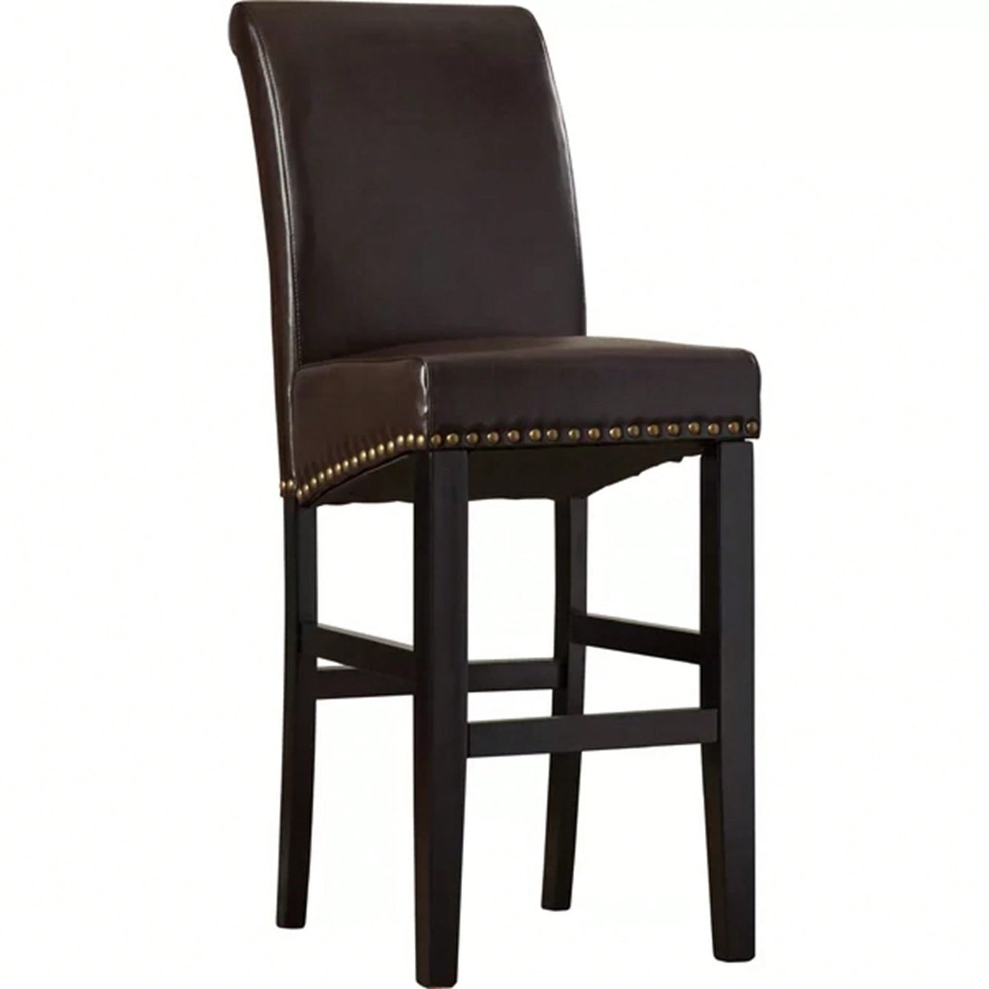 Upholstered 30 Inch Counter Stool Set Of 2 With Solid Wood Frame For Kitchen And Dining Room