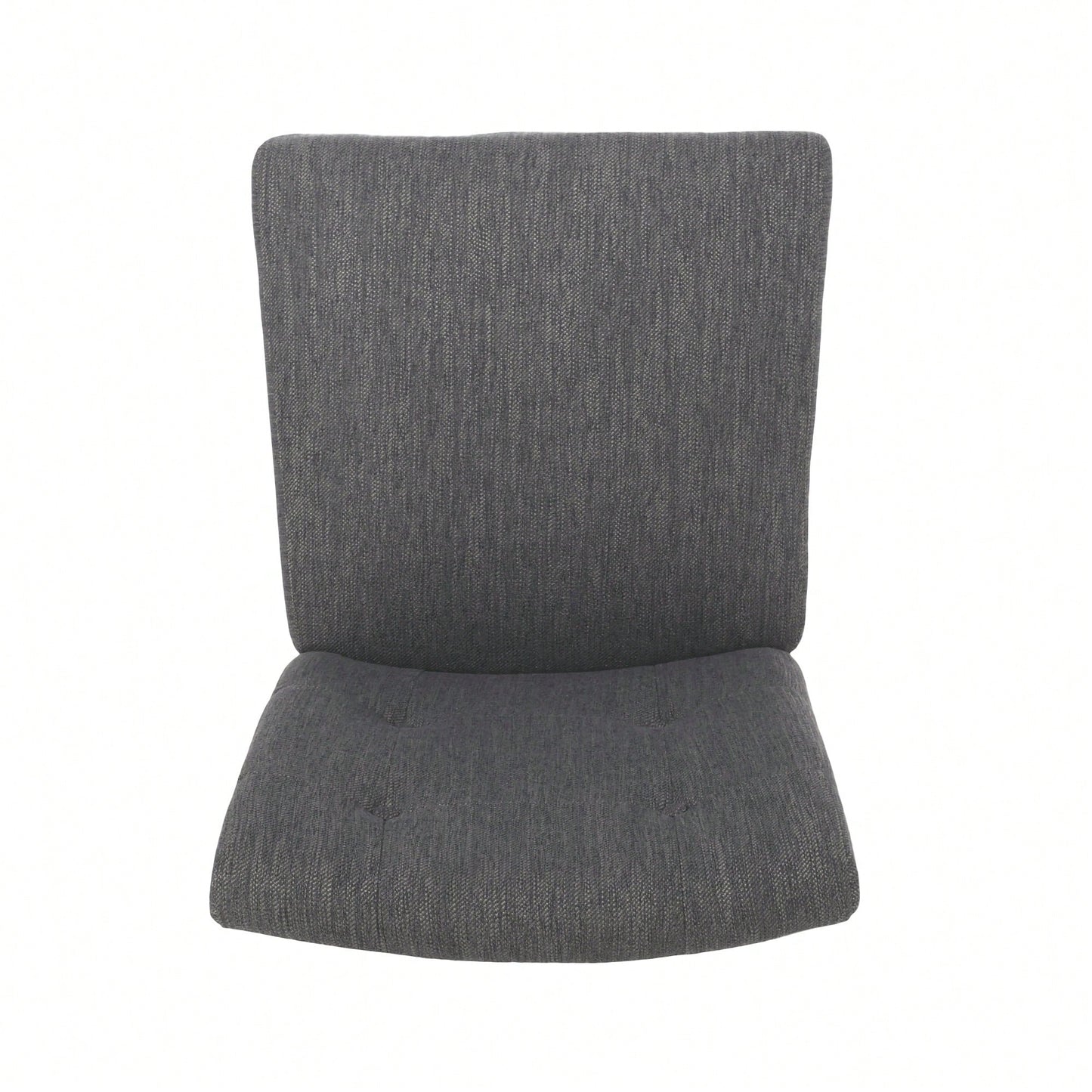 Charcoal Fabric Button Tufted Counter Stools Set Of 2 26 Inch Height Stylish Kitchen Seating