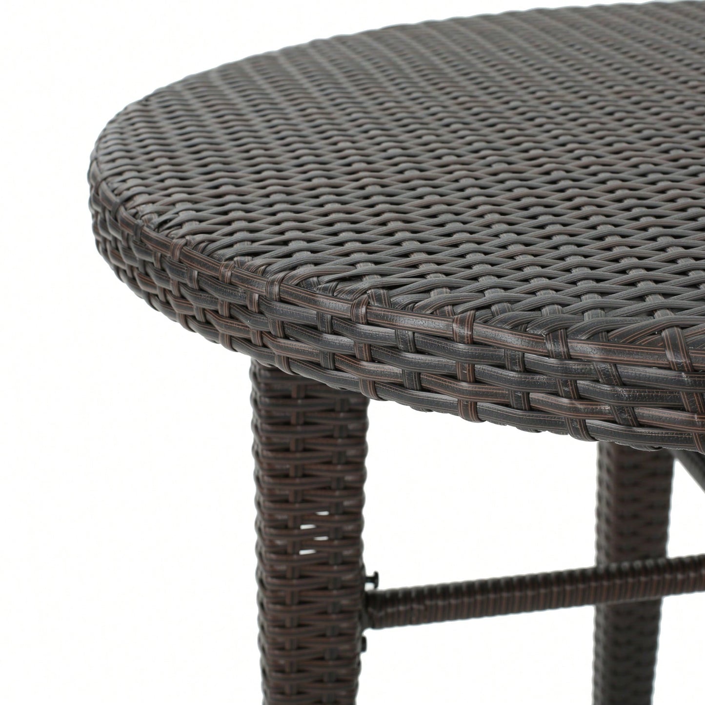 Elegant Round Rattan Bar Table For Stylish Indoor And Outdoor Spaces