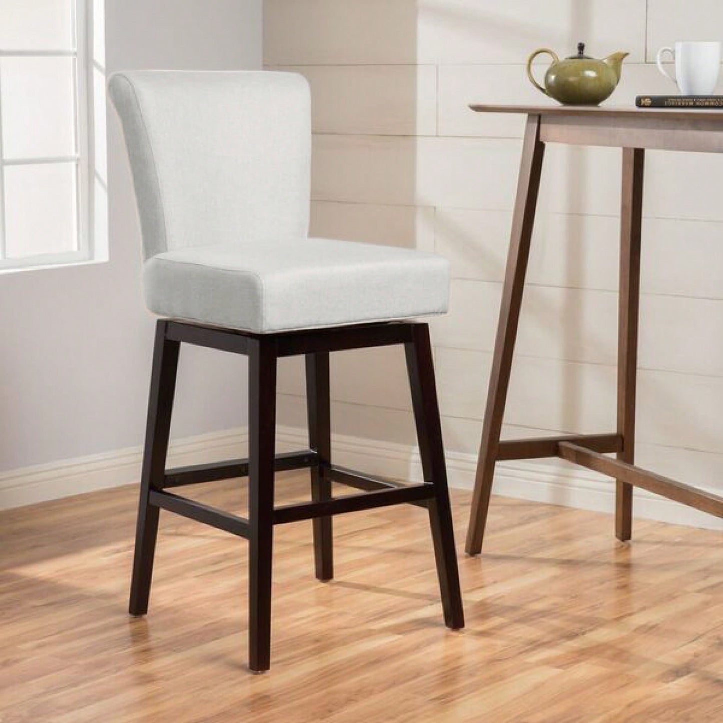 Modern Swivel Counter Stool With Adjustable Height And Stylish Design For Kitchen Or Bar Use