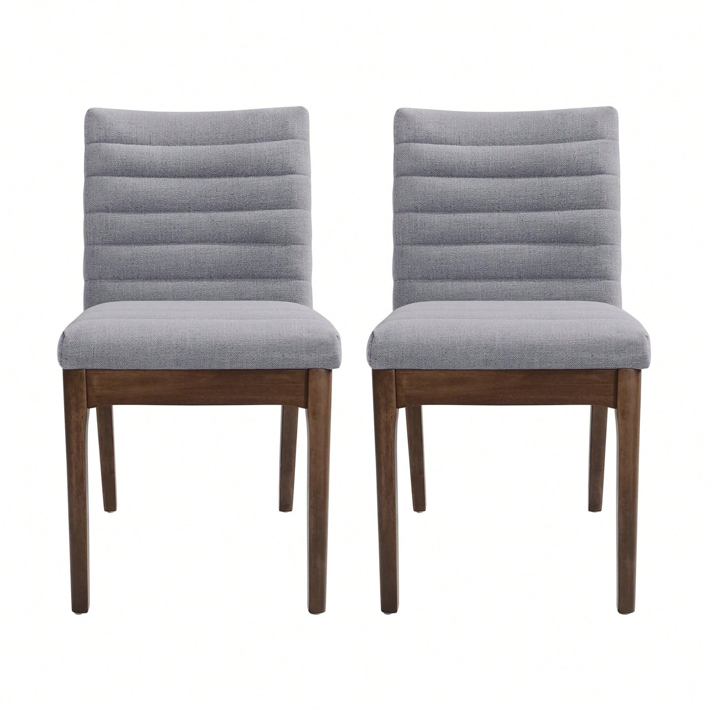 Set Of 2 Modern Upholstered Dining Chairs With Stylish Design And Comfortable Seating
