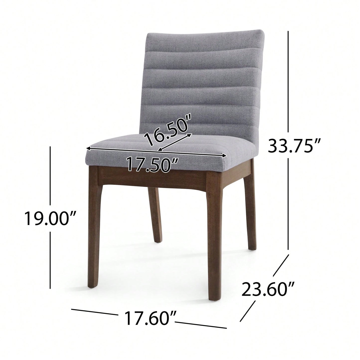 Set Of 2 Modern Upholstered Dining Chairs With Stylish Design And Comfortable Seating