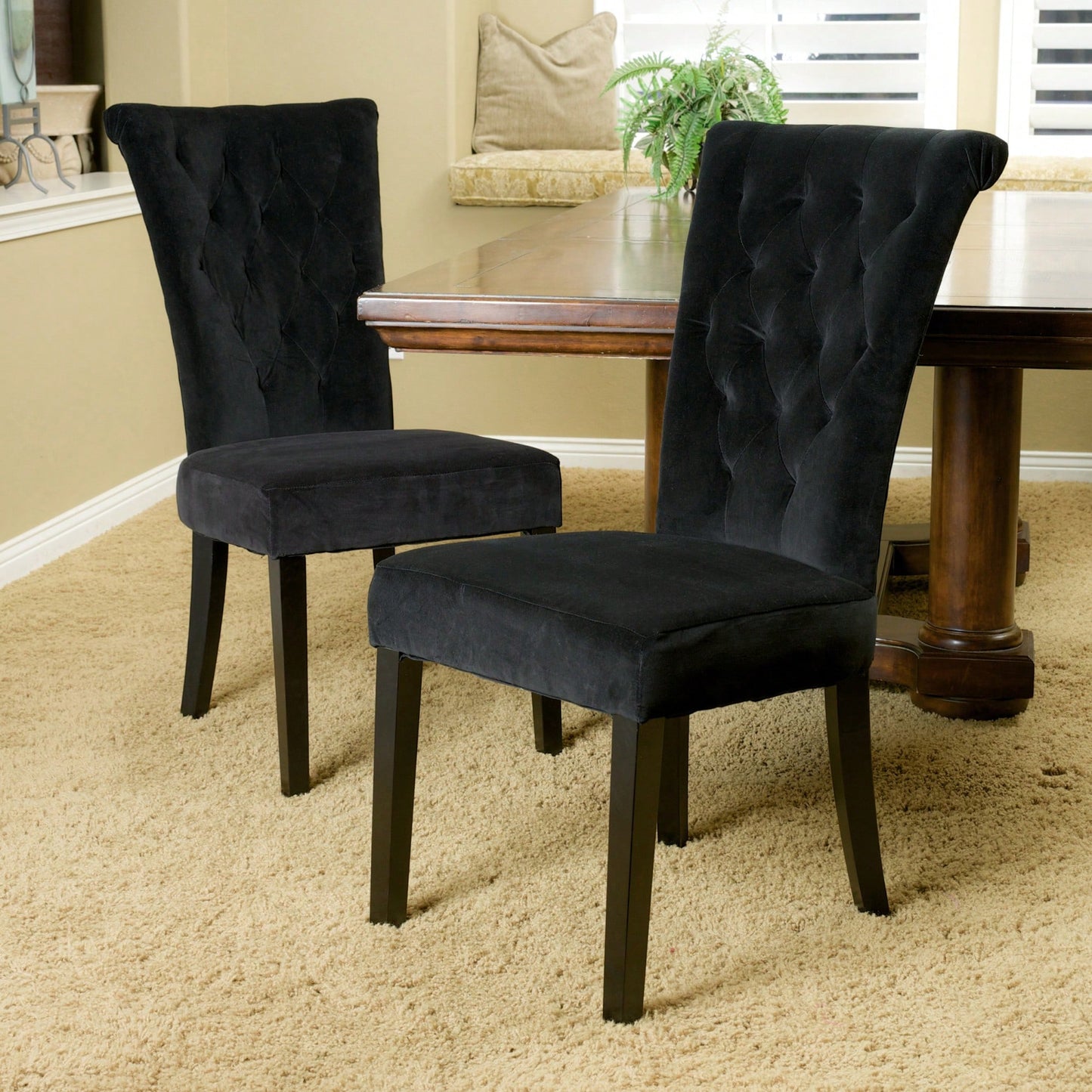 Set Of 2, Elegant Modern Dining Chair With Comfortable Upholstery And Stylish Design