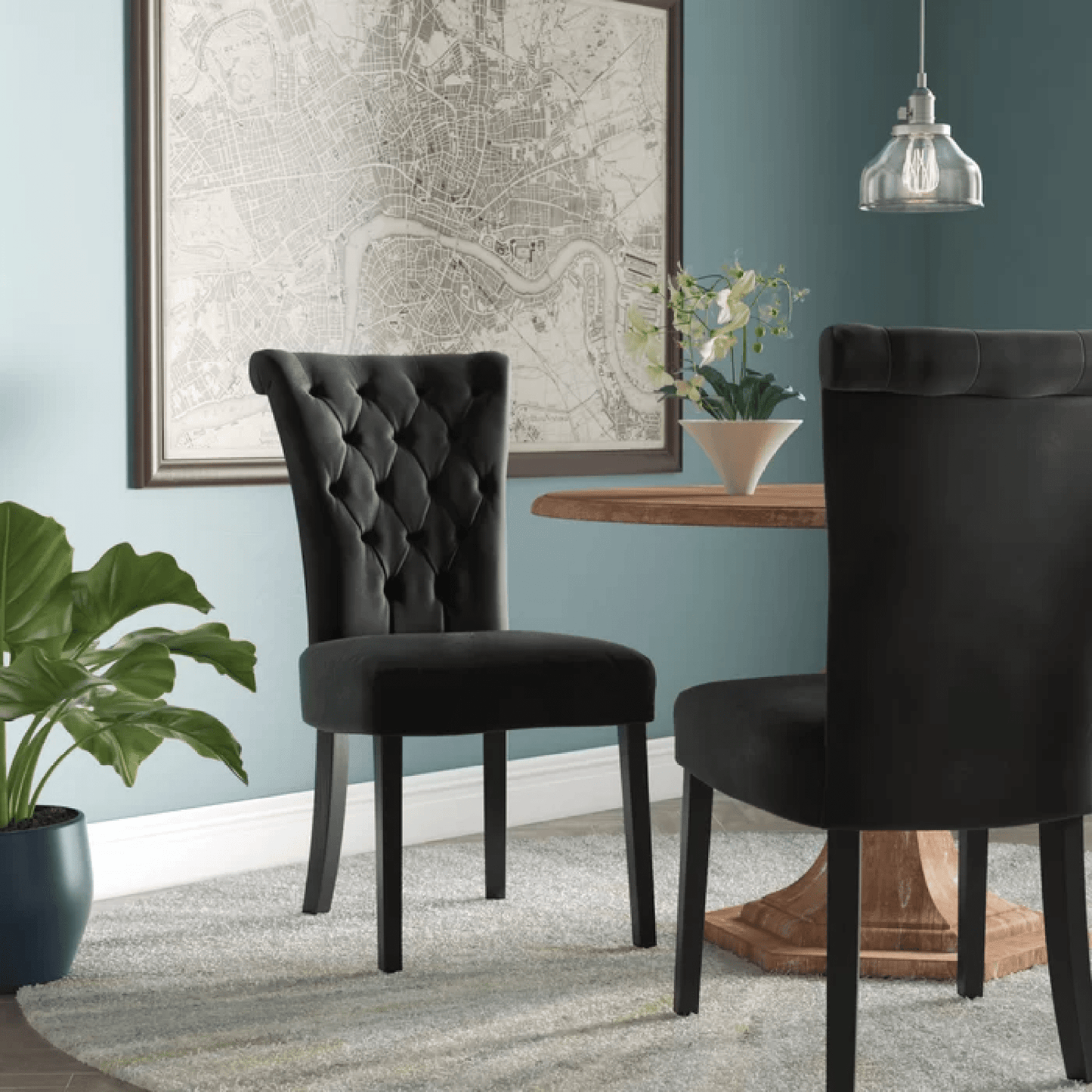 Set Of 2, Elegant Modern Dining Chair With Comfortable Upholstery And Stylish Design