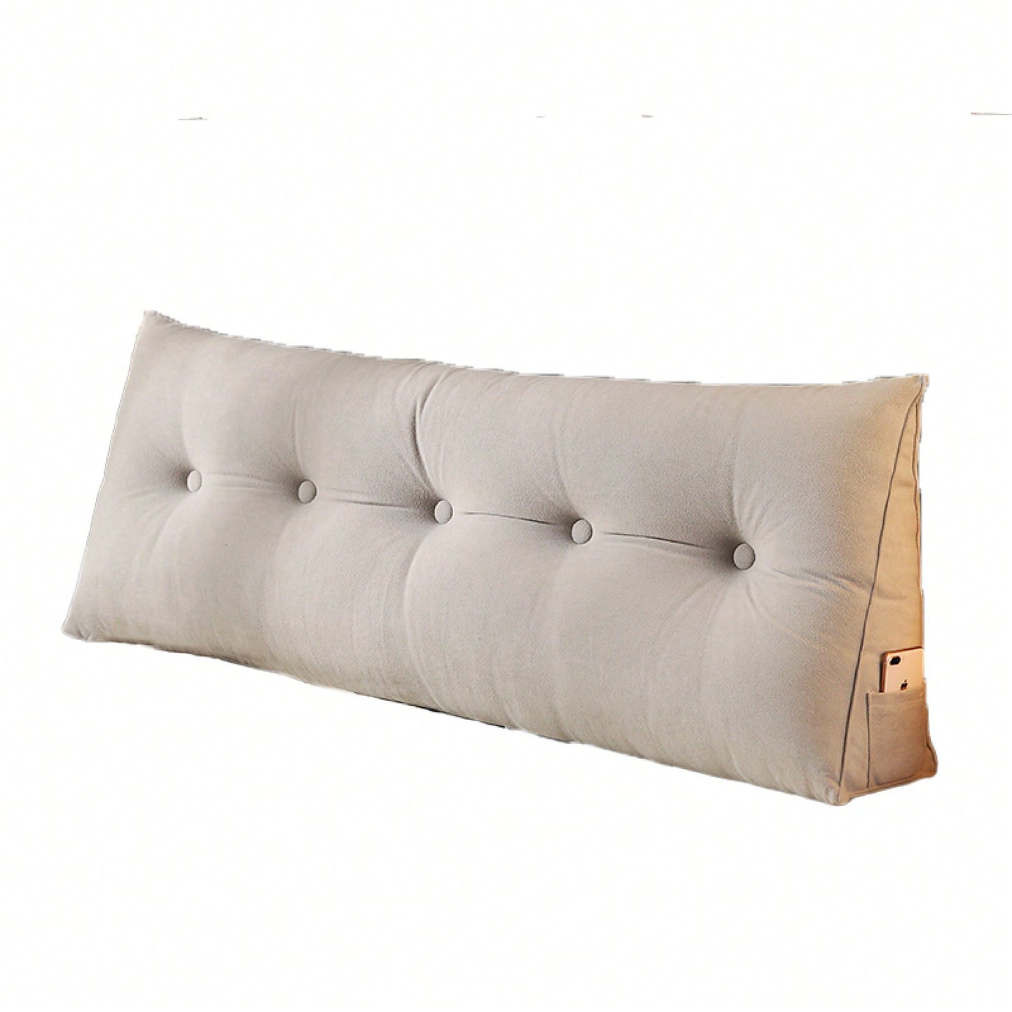 Triangular Wedge Headboard Pillow For Bed Rest And Reading Support With Removable Cover