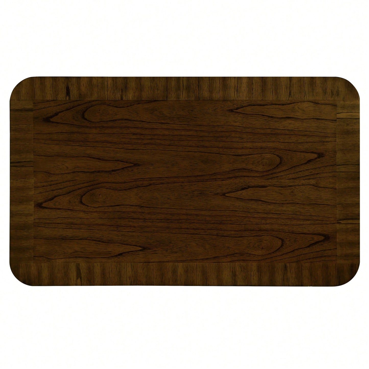 Rectangular Wooden Coffee Table With Open Storage Shelf For Living Room Easy Assembly Walnut Finish 41.5-Inch Center Table