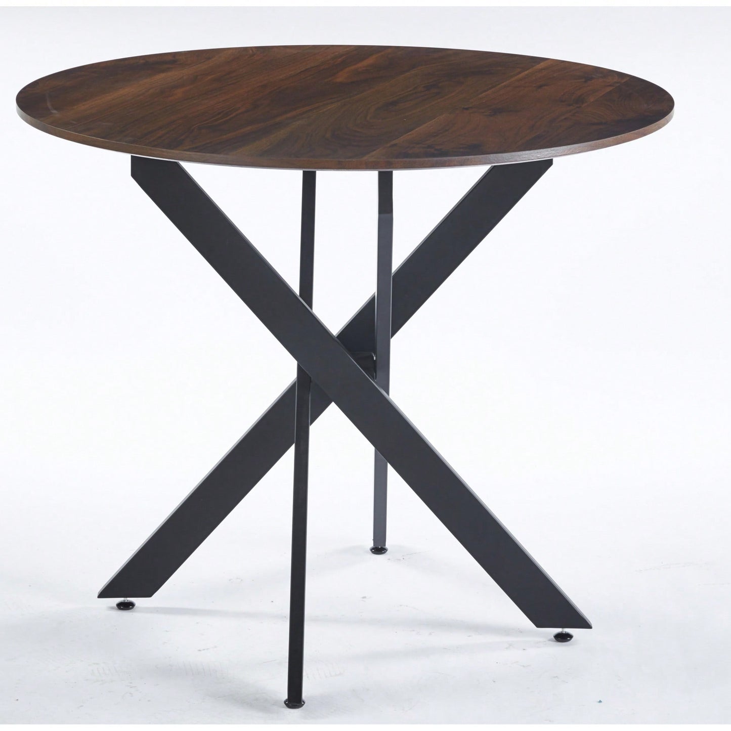 47.2 Inch Round Dining Table For Home And Office With Cross Leg Design - Versatile Coffee Table