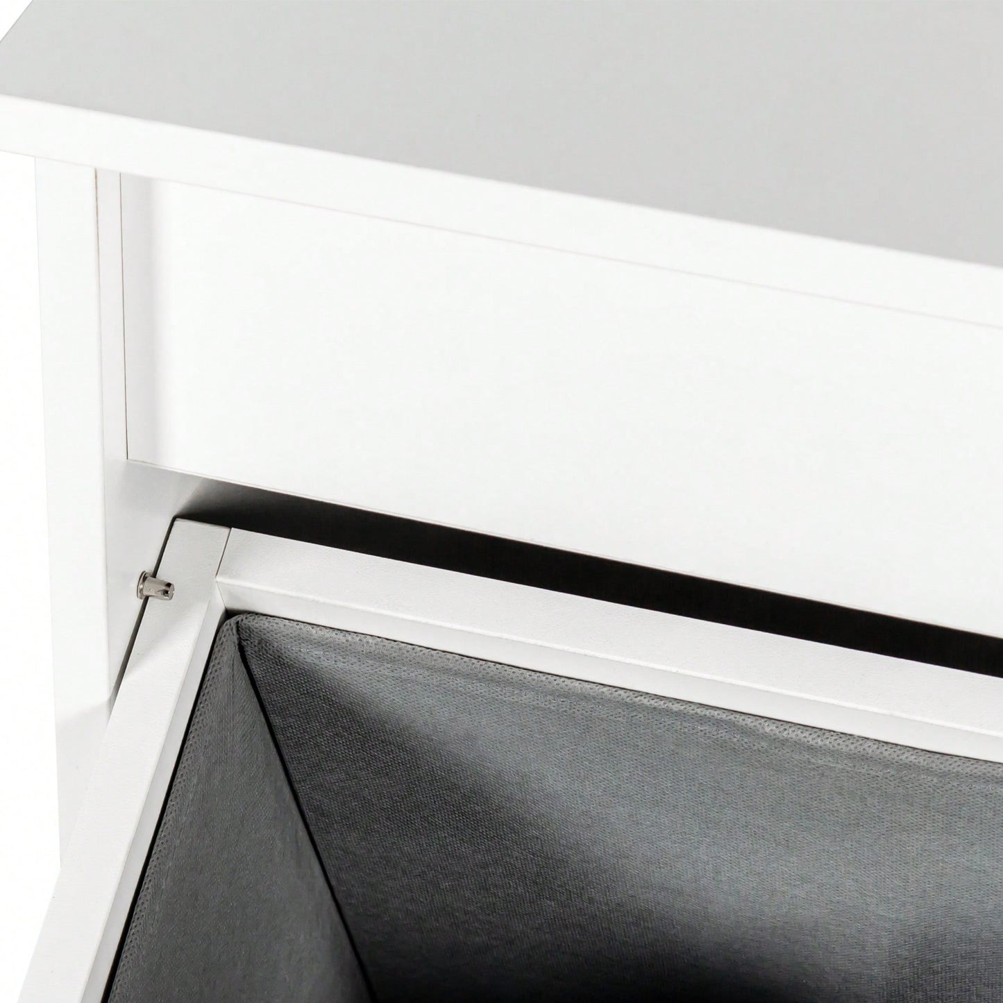 Laundry Cabinet With Dual Removable Liner Bags For Easy Organization And Storage