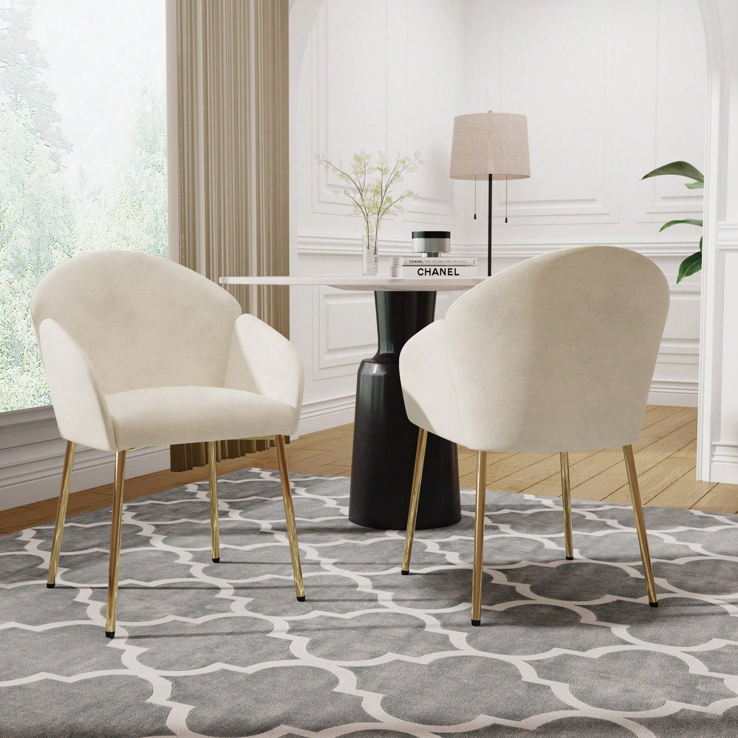 Set Of 2 Stylish And Comfortable Dining Chairs For Modern Home Decor