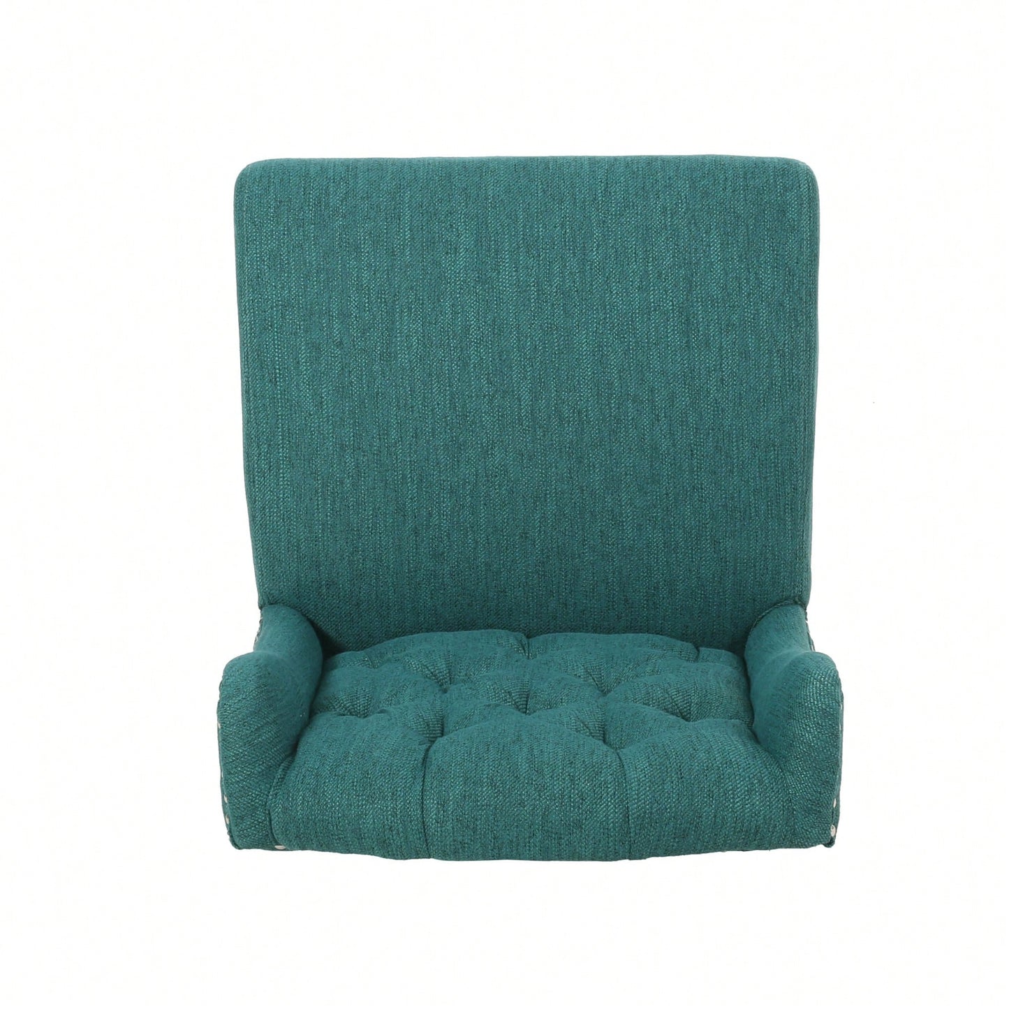 Fabric Tufted Wingback Counter Stools Set Of 2 For Kitchen Or Bar Charcoal And Dark Brown