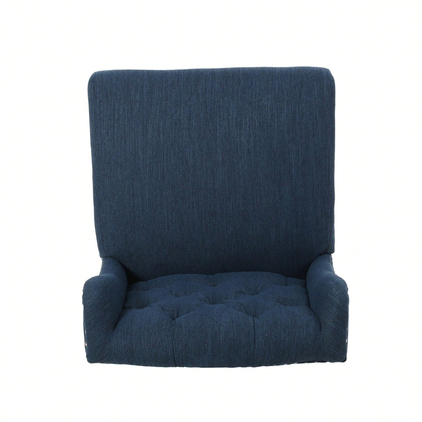 Fabric Tufted Wingback Counter Stools Set Of 2 For Kitchen Or Bar Charcoal And Dark Brown