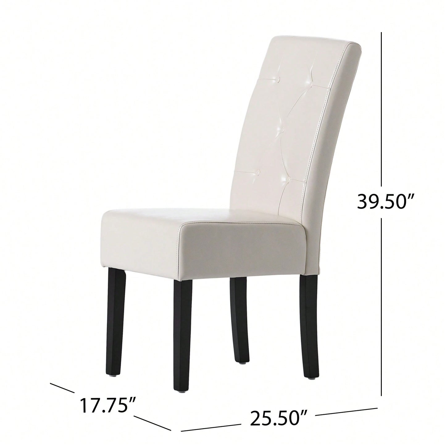 Set Of 2 Elegant Modern Dining Chair With Comfortable Upholstery And Stylish Design
