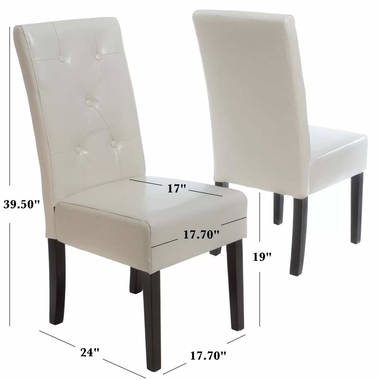 Set Of 2 Elegant Modern Dining Chair With Comfortable Upholstery And Stylish Design