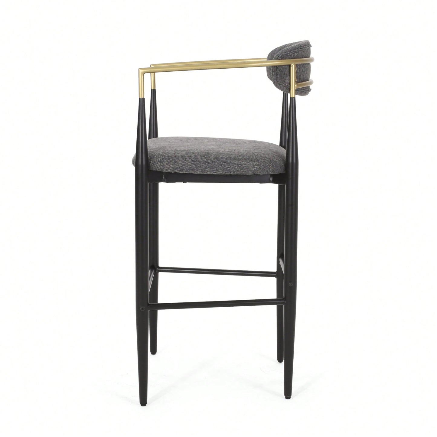 Set Of 2 Stylish Bar Stools With Comfortable Cushions And Modern Design