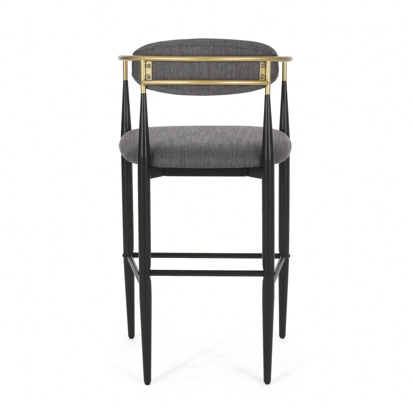 Set Of 2 Stylish Bar Stools With Comfortable Cushions And Modern Design