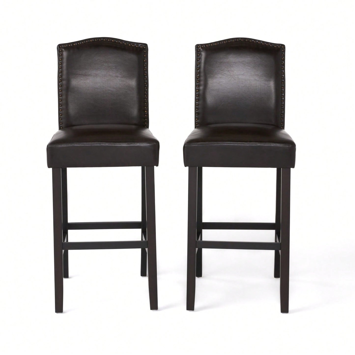 Set Of 2 Stylish Barstools For Modern Dining And Kitchen Spaces