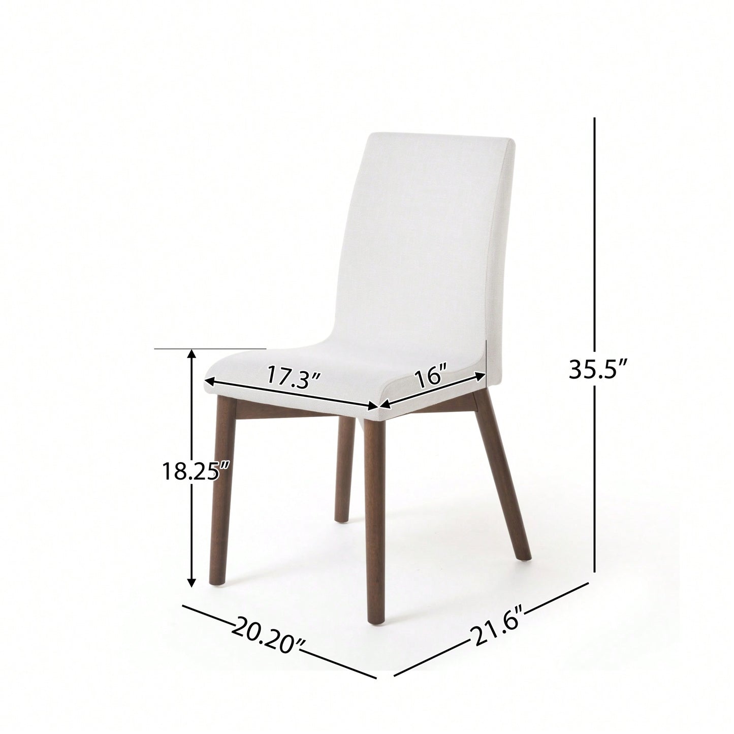 Set Of 2 Modern Upholstered Dining Chairs With Stylish Design And Comfortable Seating