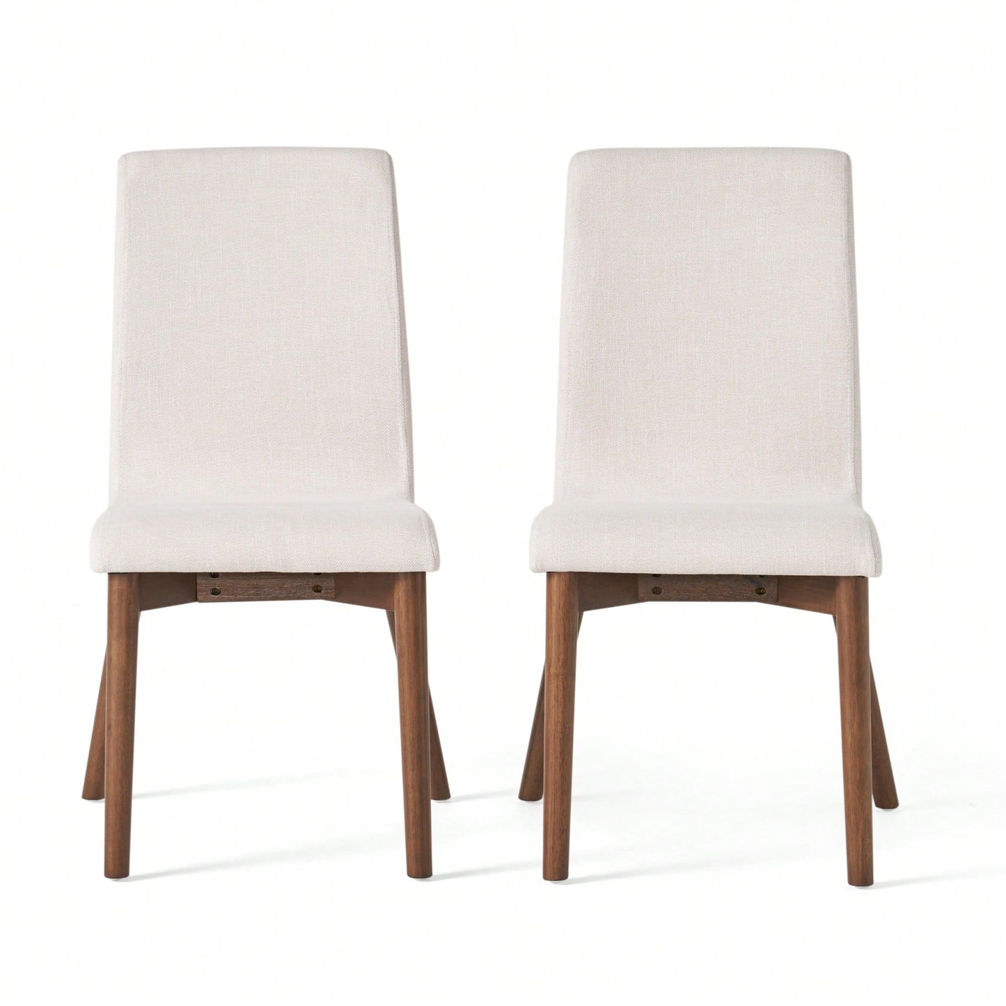 Set Of 2 Modern Upholstered Dining Chairs With Stylish Design And Comfortable Seating