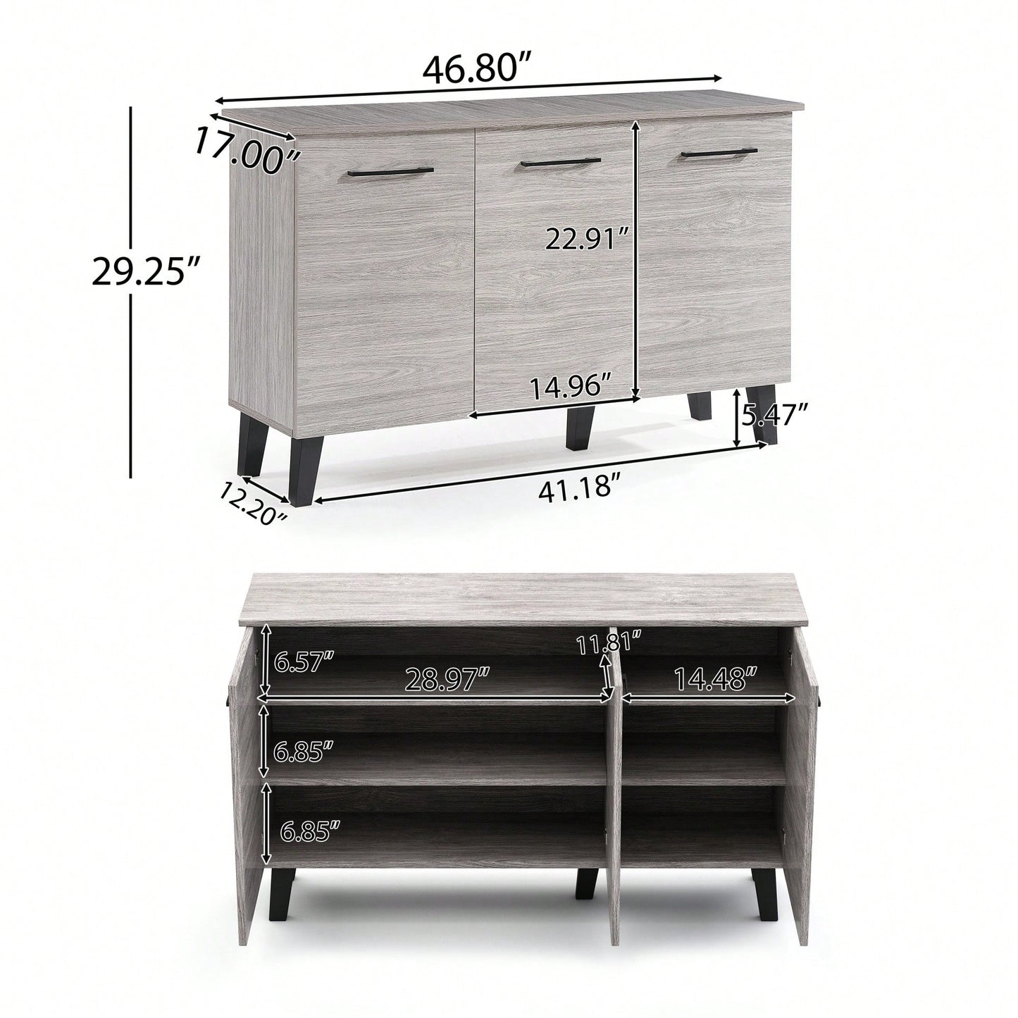 Versatile Multi-Function Cabinet For Storage And Organization In Home Or Office