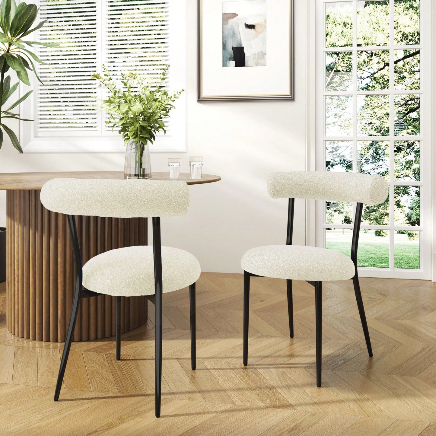 Set Of 2 Stylish And Comfortable Dining Chairs For Modern Home Decor