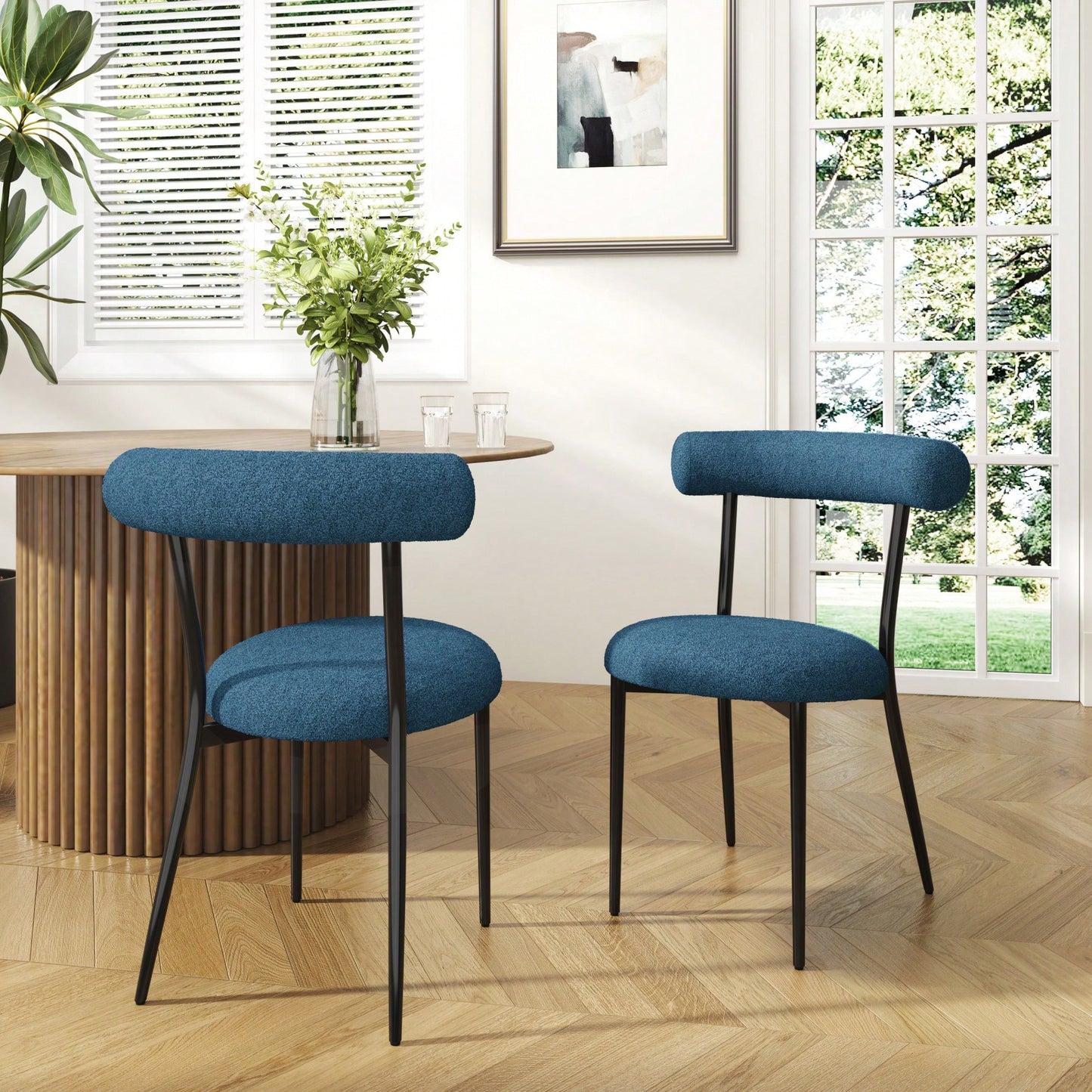 Set Of 2 Stylish And Comfortable Dining Chairs For Modern Home Decor