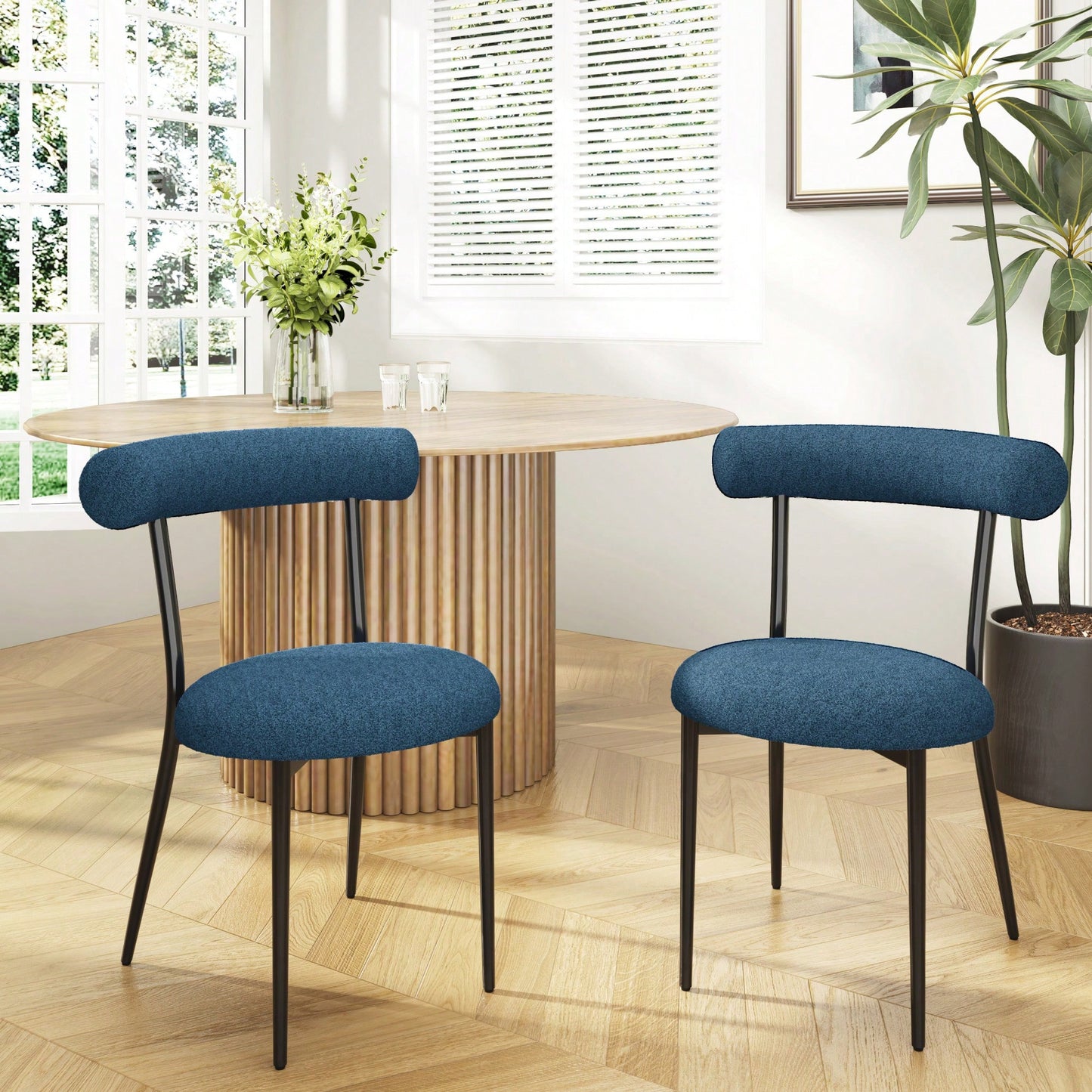 Set Of 2 Stylish And Comfortable Dining Chairs For Modern Home Decor