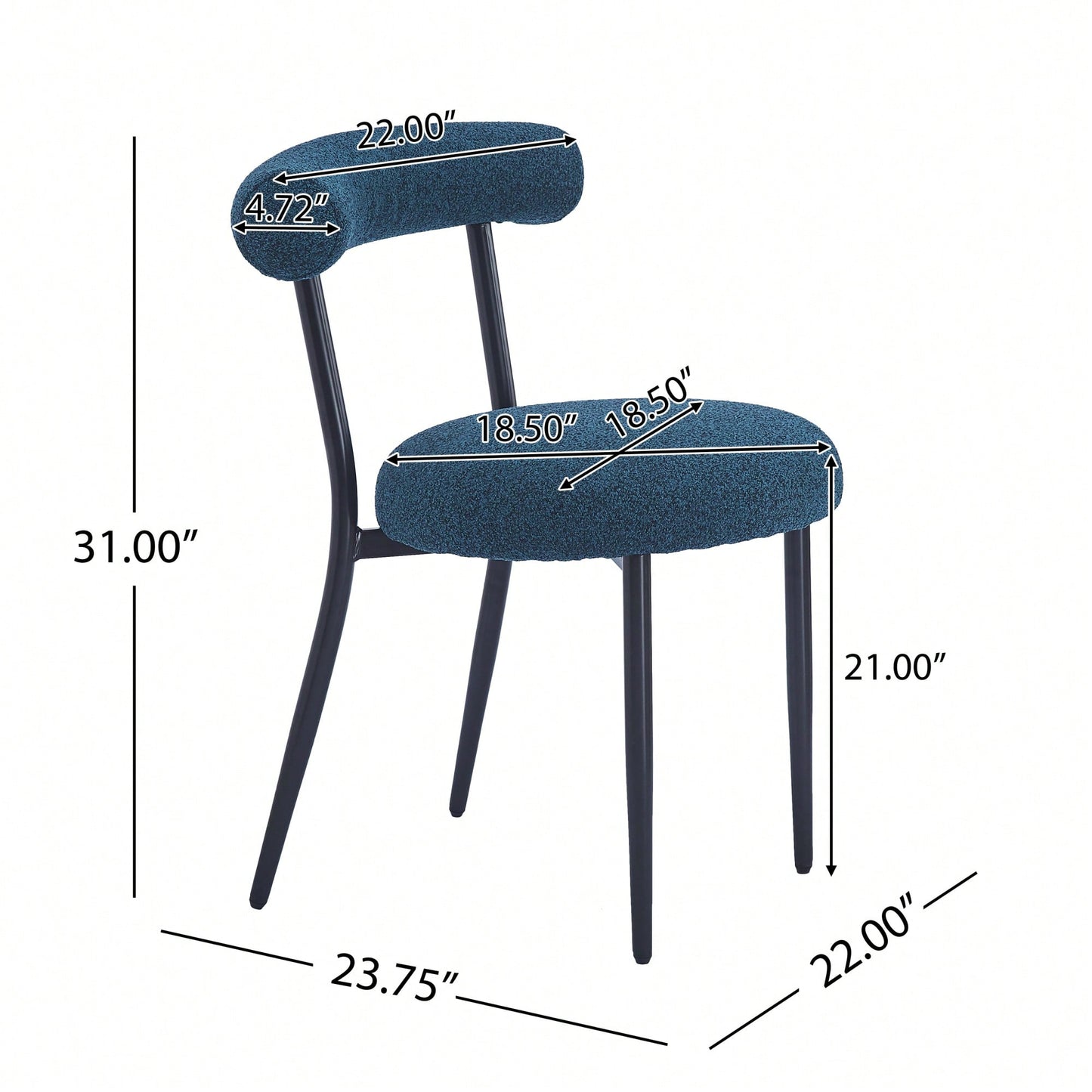 Set Of 2 Stylish And Comfortable Dining Chairs For Modern Home Decor