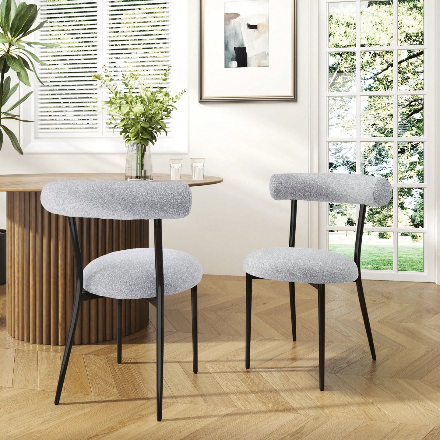Set Of 2 Stylish And Comfortable Dining Chairs For Modern Home Decor