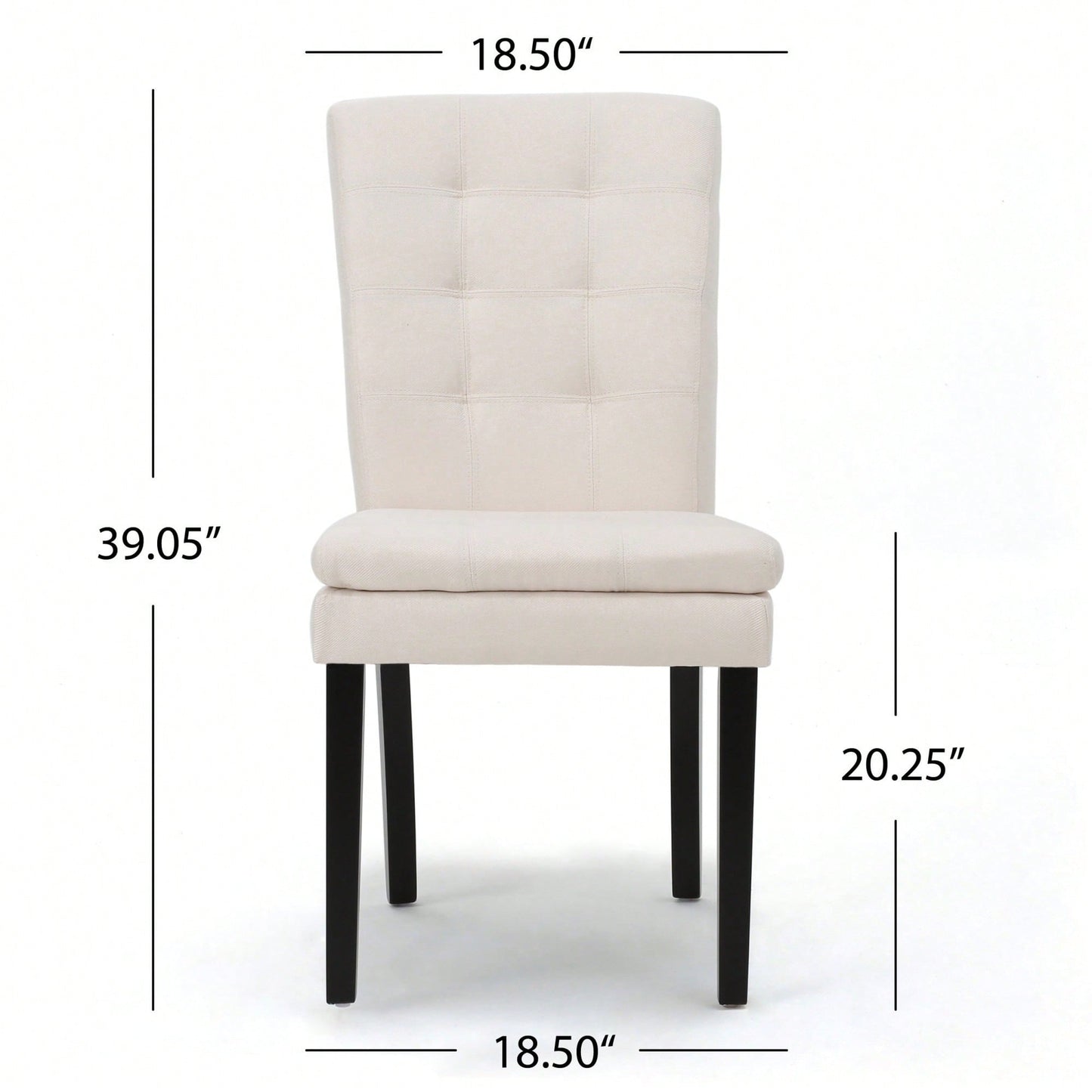 Set Of 2 Elegant Modern Dining Chair With Comfortable Upholstery And Stylish Design
