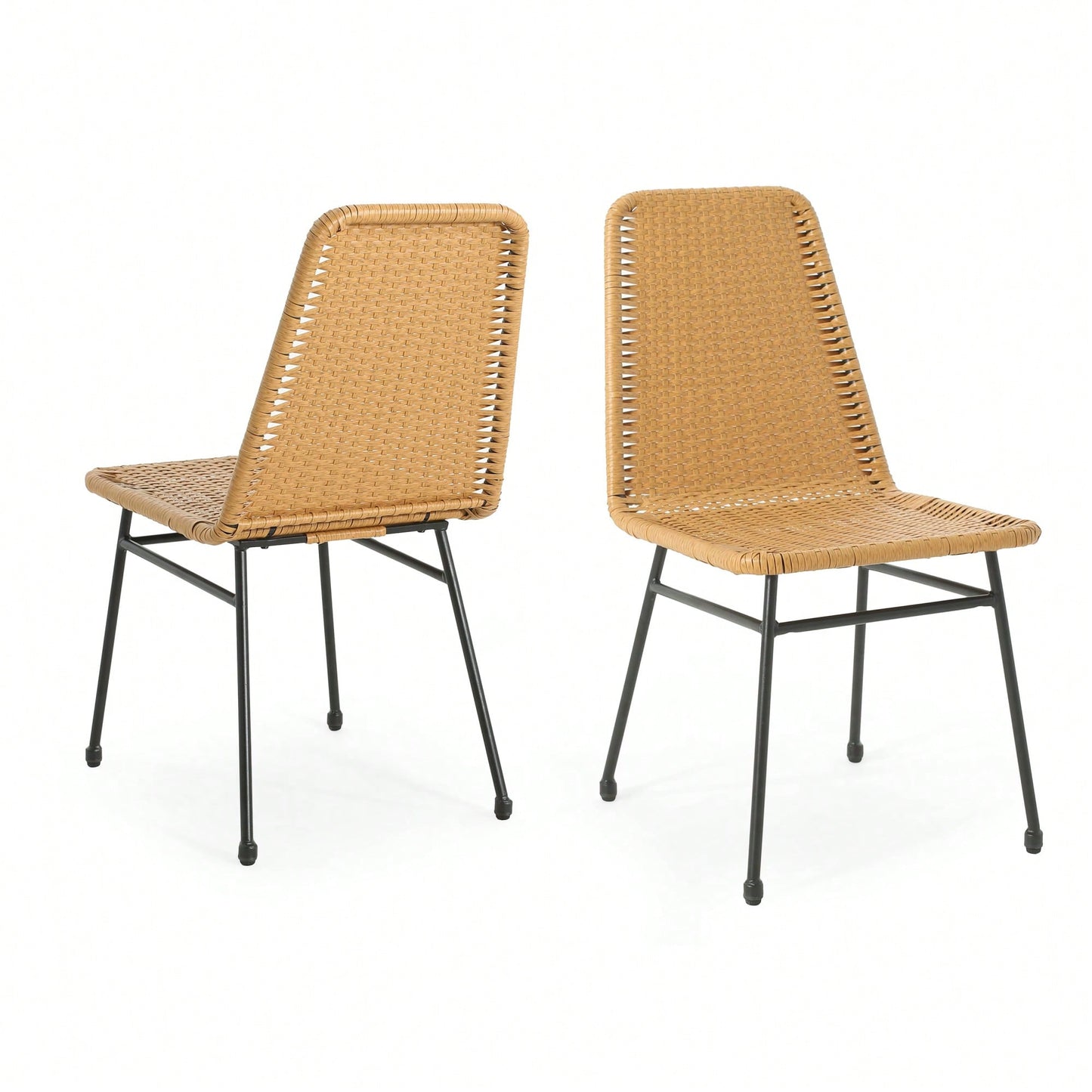 Set Of 2 Dark Brown Dining Chairs For Modern Home Decor
