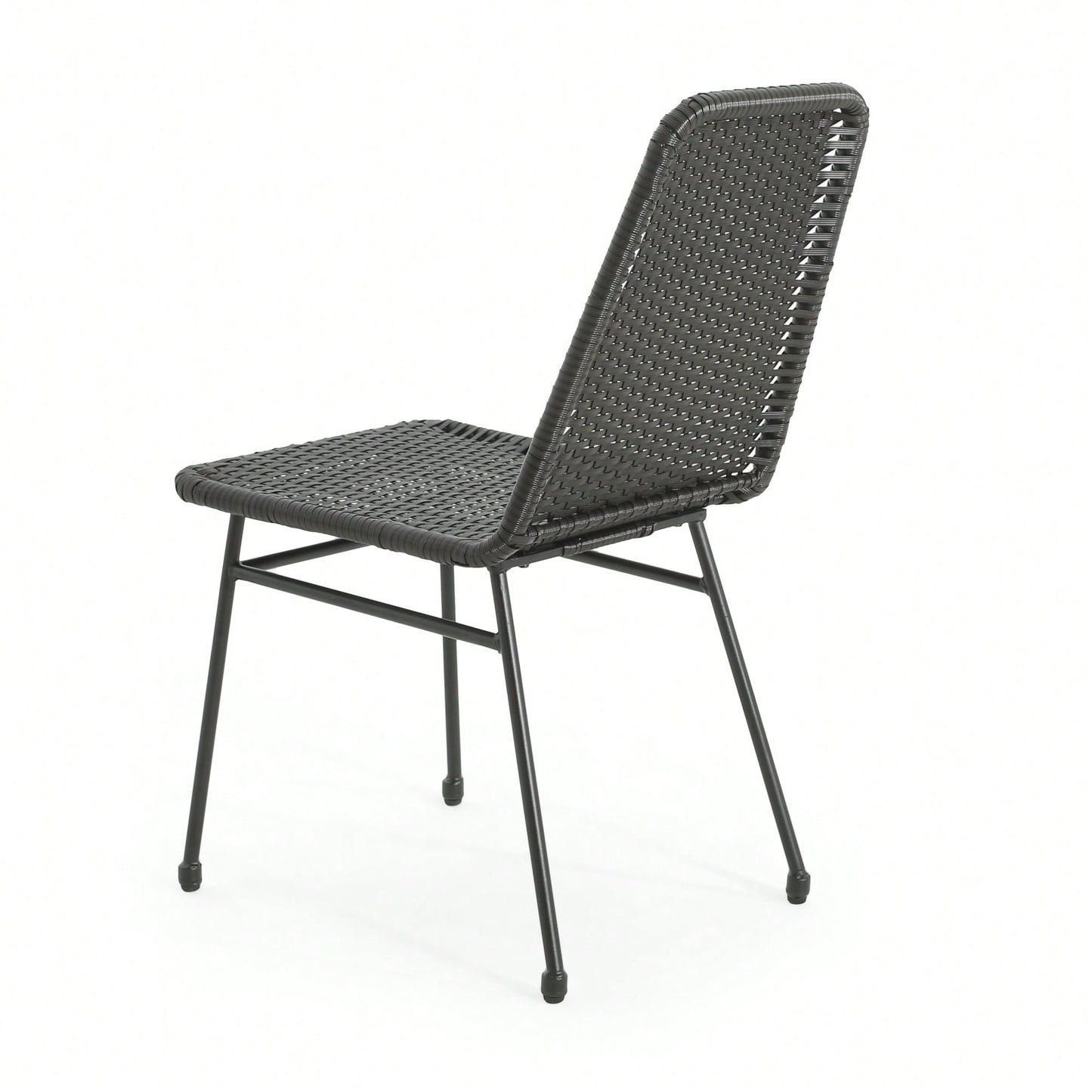Set Of 2 Dark Brown Dining Chairs For Modern Home Decor