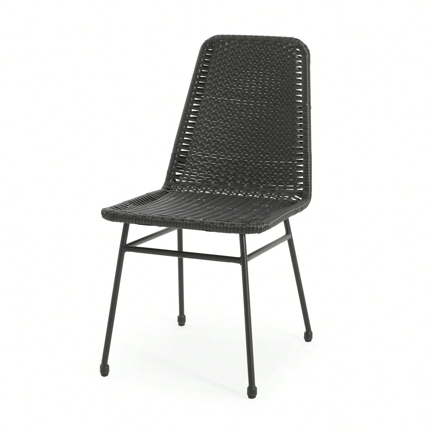Set Of 2 Dark Brown Dining Chairs For Modern Home Decor
