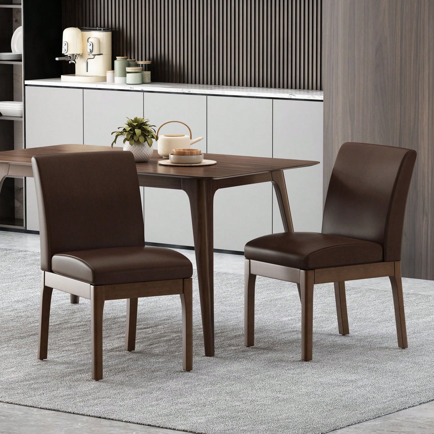 Elegant Upholstered Dining Chair With Modern Design And Sturdy Frame