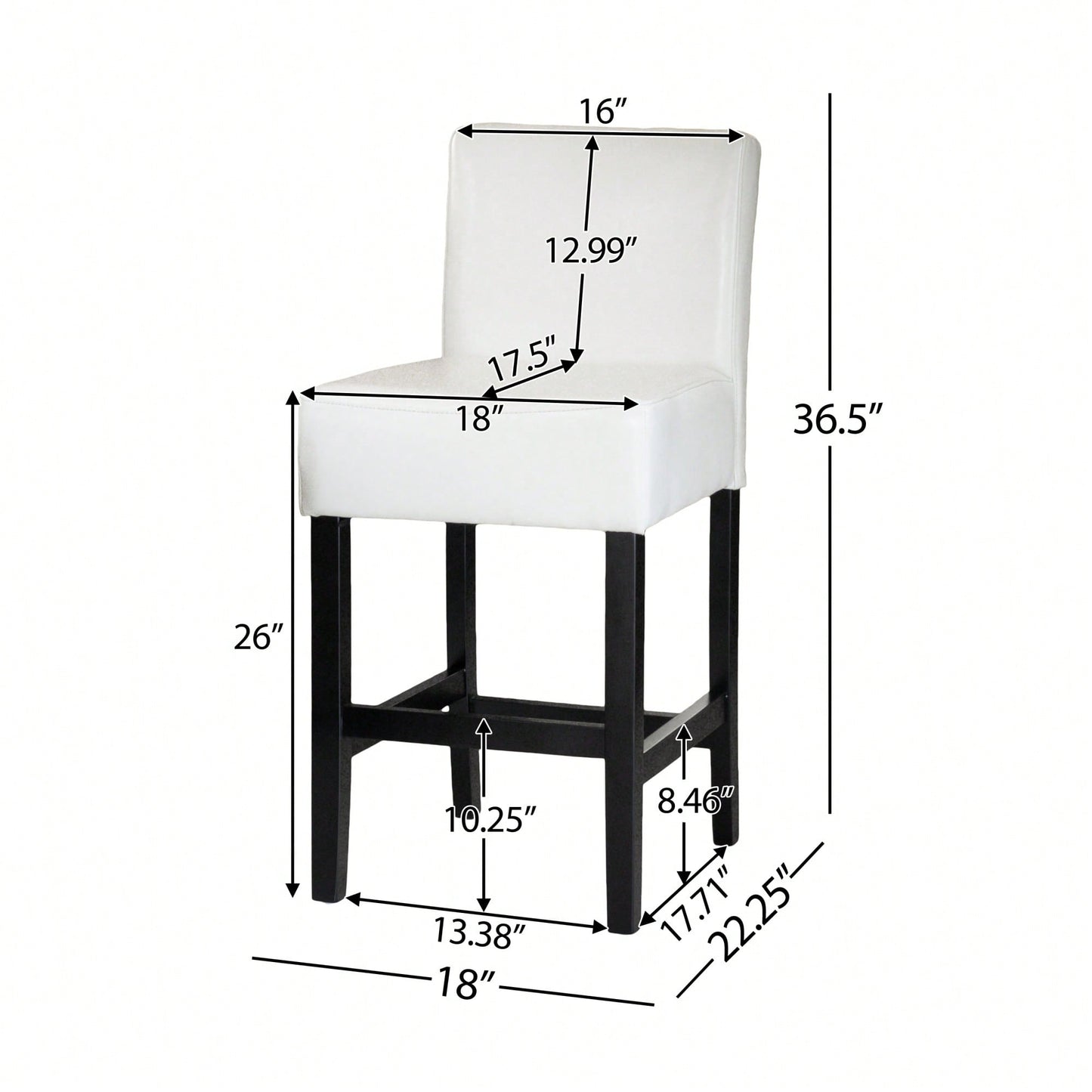 Stylish Modern Counter Stool With Comfortable Seat And Sleek Design For Kitchen Or Bar Use