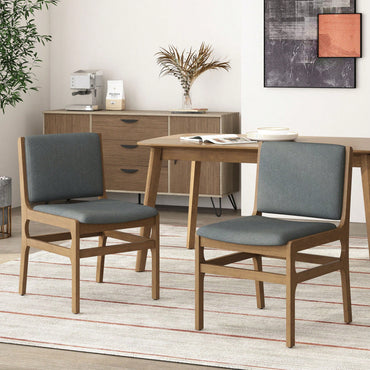 Set Of 2 Elegant Upholstered Dining Chair With Modern Design And Sturdy Frame
