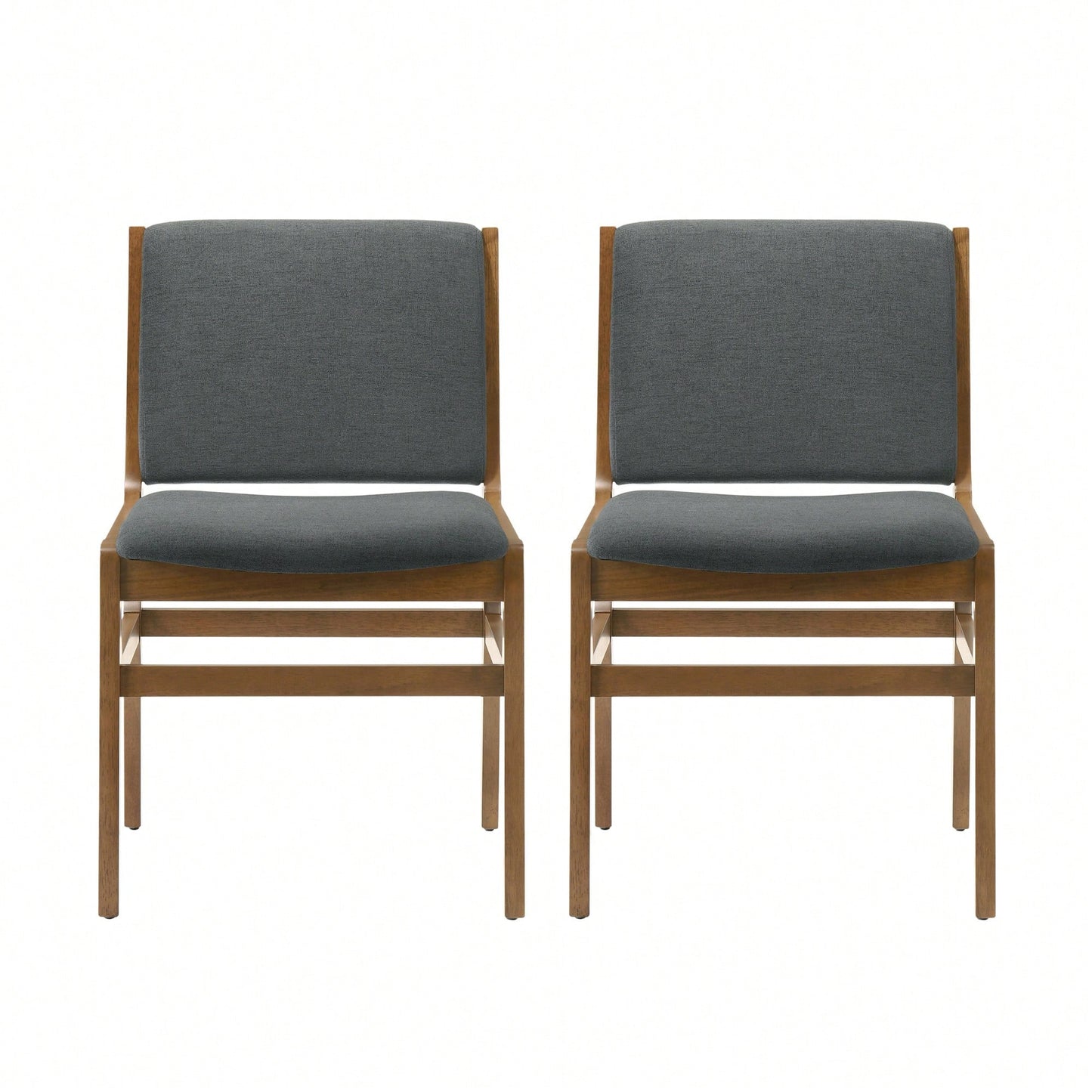 Set Of 2 Elegant Upholstered Dining Chair With Modern Design And Sturdy Frame