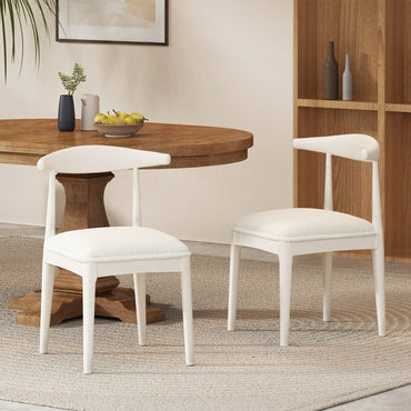 Set Of 2 Elegant Upholstered Dining Chair With Modern Design And Sturdy Frame