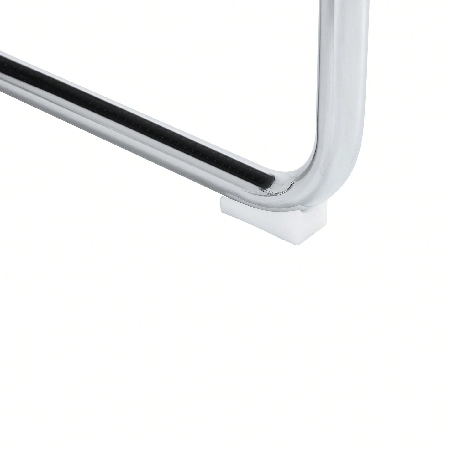 Contemporary 51.5 Inch Decorative Stainless Steel Bench With Faux Leather For Entryway Bedroom Dining And Kitchen Easy Assembly Grey