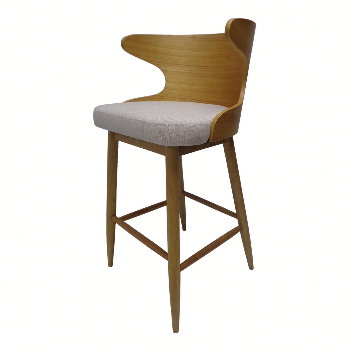 Set Of 2 Stylish Modern Bar Chair For Kitchen Or Home Bar Seating