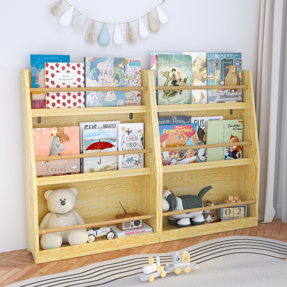 3 Tier Pink Kids Book Shelf For Organized Bedrooms Playrooms And Classrooms