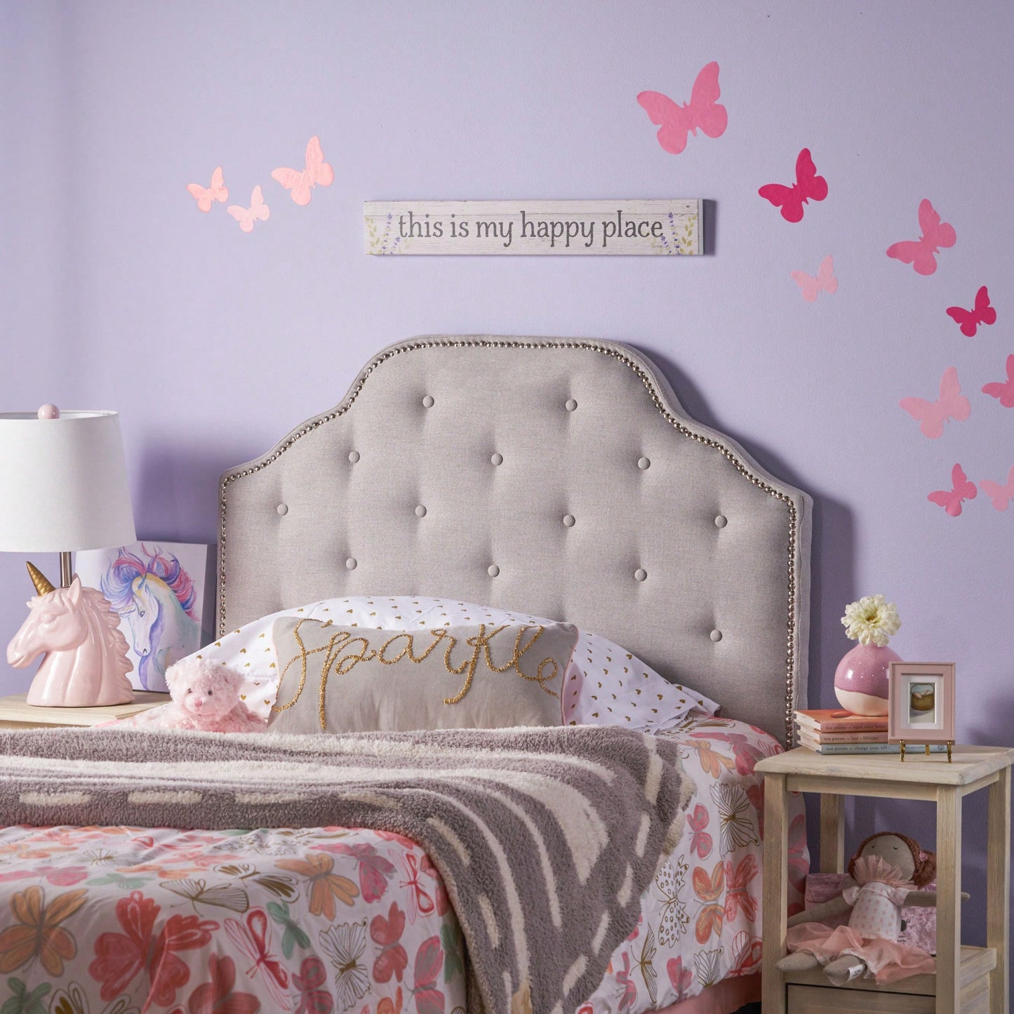 Stylish Twin Sized Headboard For Modern Bedrooms With Upholstered Design And Adjustable Height
