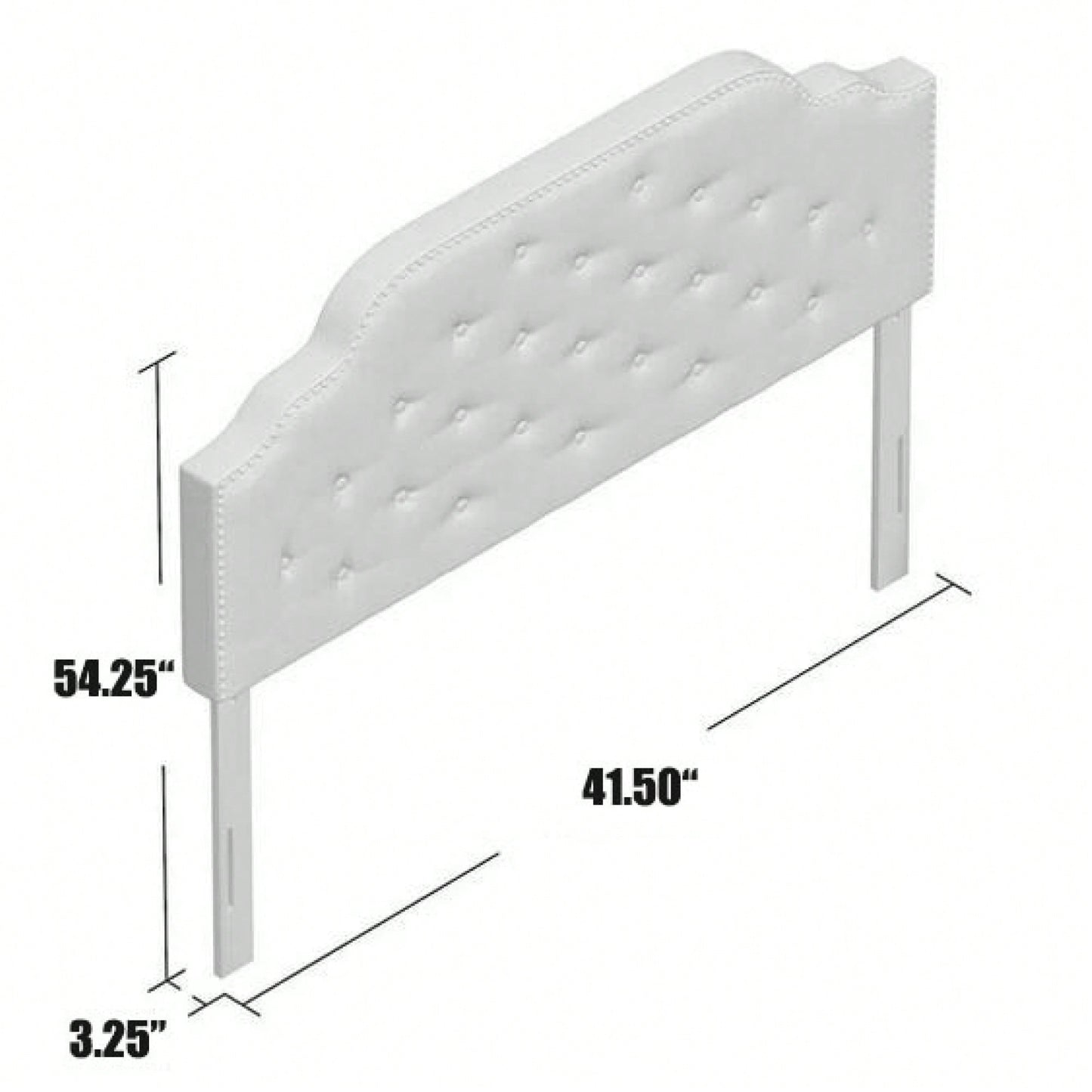 Stylish Twin Sized Headboard For Modern Bedrooms With Upholstered Design And Adjustable Height