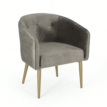 Elegant Upholstered Dining Arm Chair With Stylish Design And Comfortable Seating