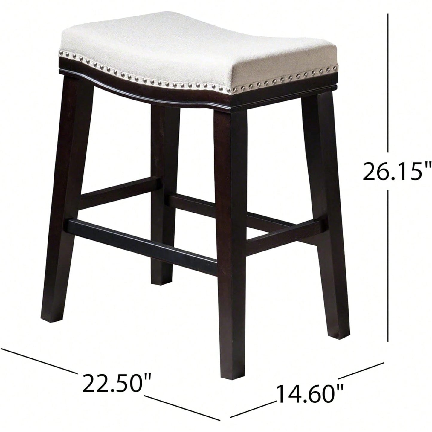 Set Of 2 Adjustable Height Modern Counter Stool With Comfortable Cushion And Stylish Design