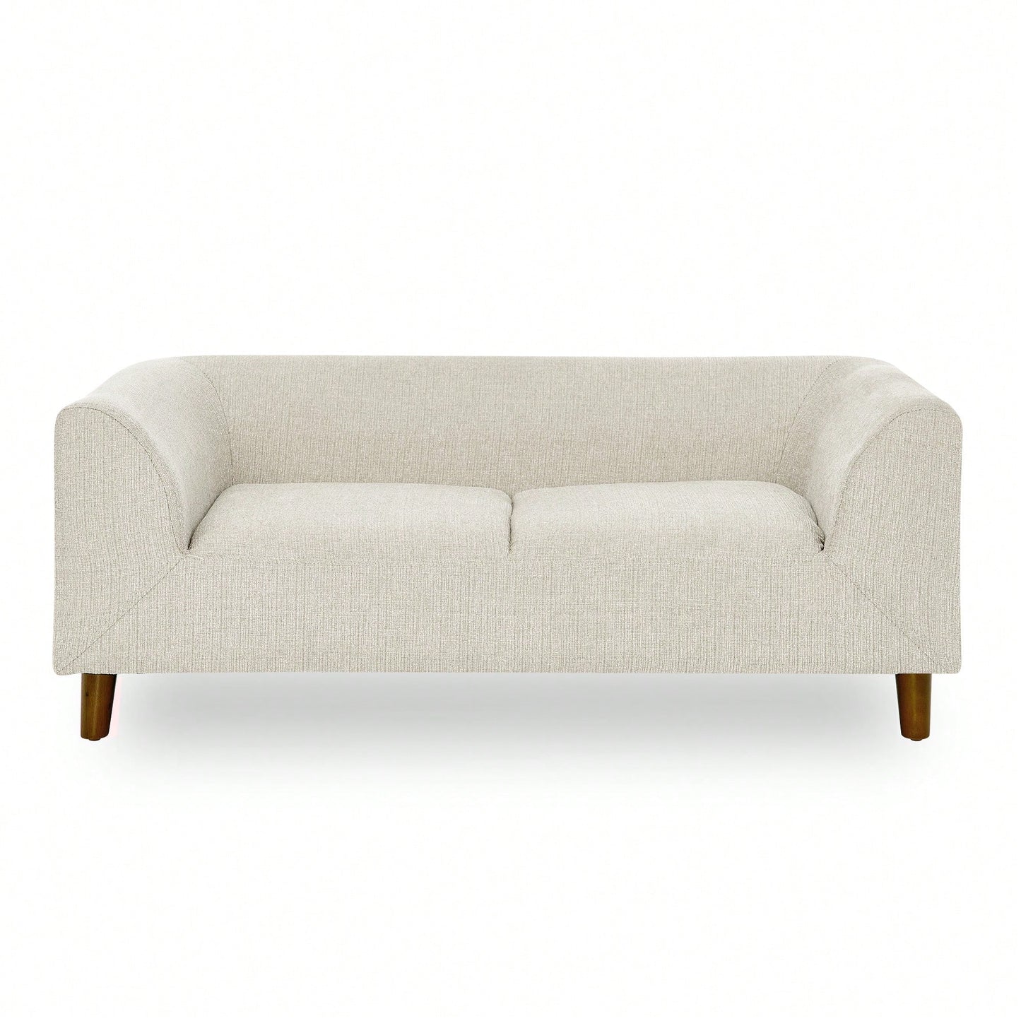 Modern Rectangular Pet Sofa With Backrest And Armrests For Medium And Large Dogs - Comfortable Soft Cushion In Beige