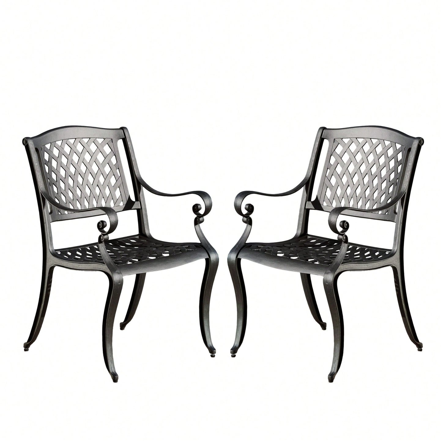 Set Of 2 Modern Mesh Dining Chairs For Stylish Home And Office Decor