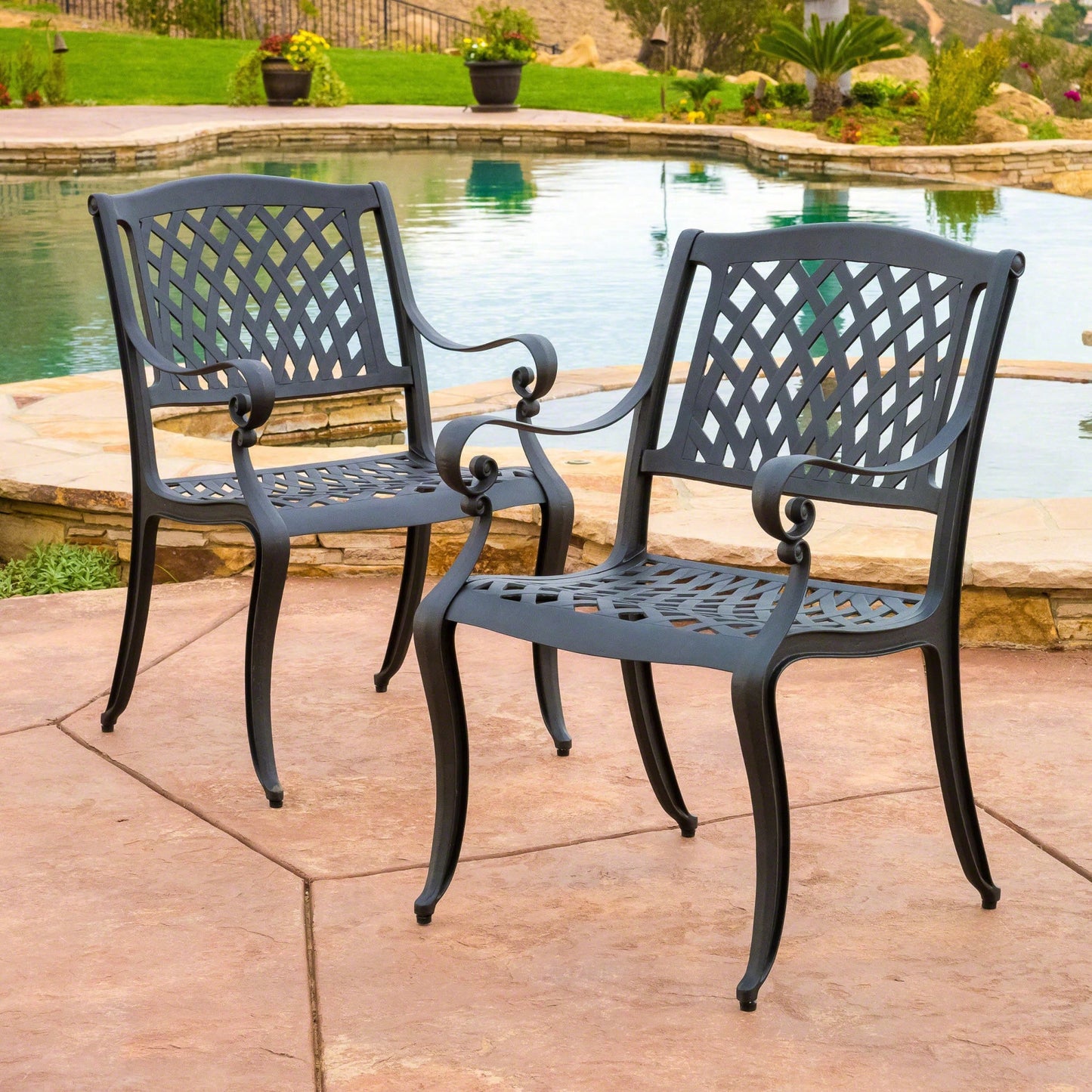 Set Of 2 Modern Mesh Dining Chairs For Stylish Home And Office Decor