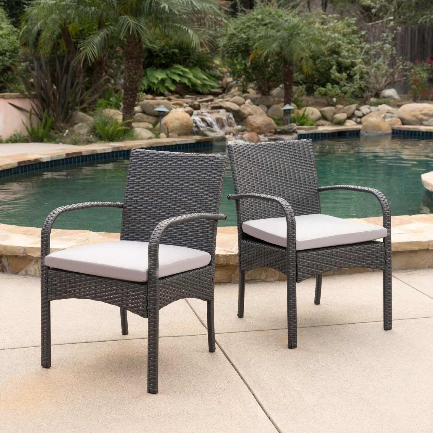 Elegant Wicker Dining Chairs Set Of 2 For Stylish Outdoor And Indoor Seating