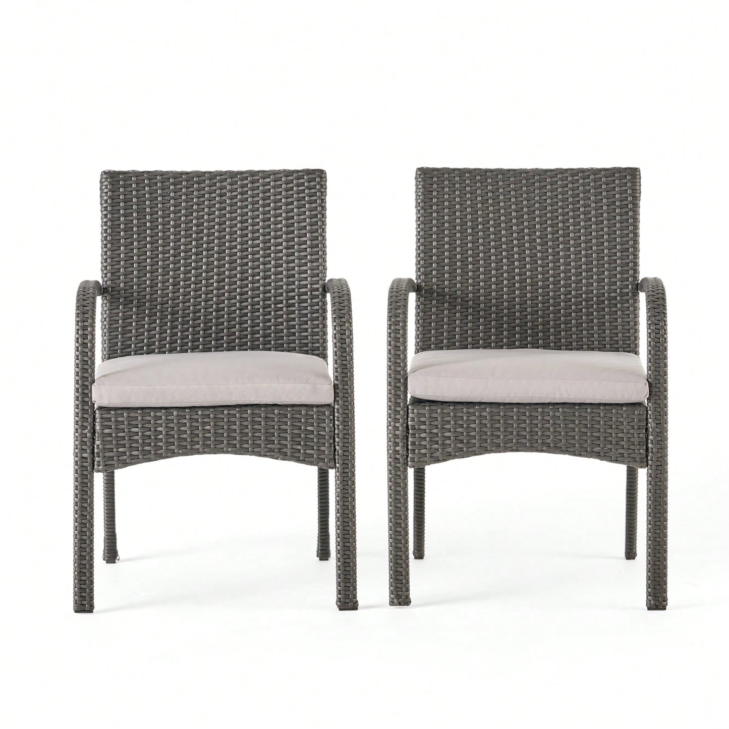 Elegant Wicker Dining Chairs Set Of 2 For Stylish Outdoor And Indoor Seating